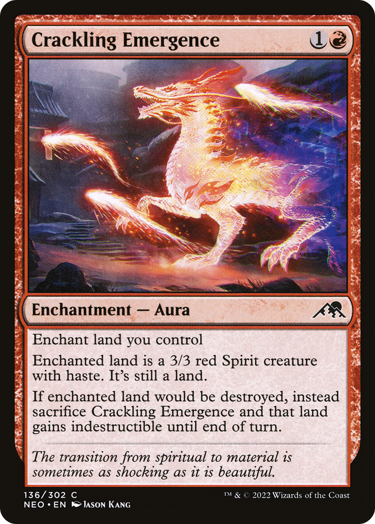 Crackling Emergence (NEO-136)  Foil - Kamigawa: Neon Dynasty