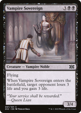Vampire Sovereign (2X2-097)  - Double Masters 2022