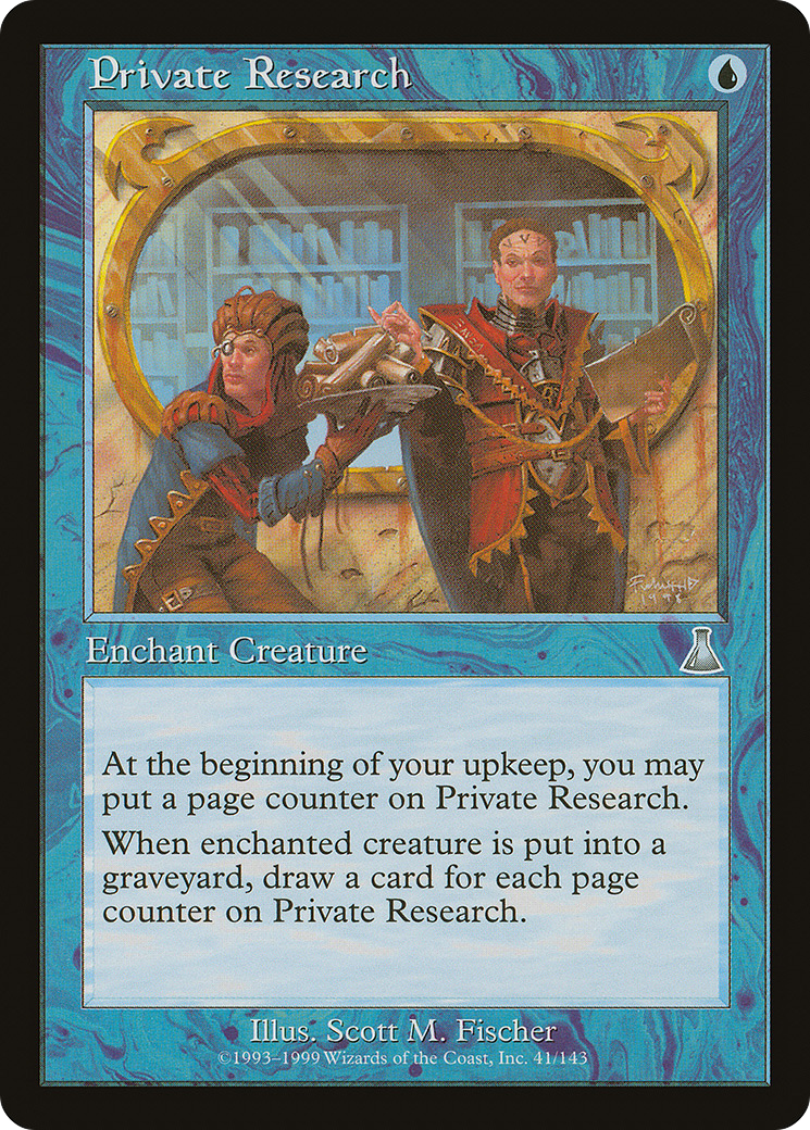 Private Research (UDS-041)  Foil - Urza's Destiny