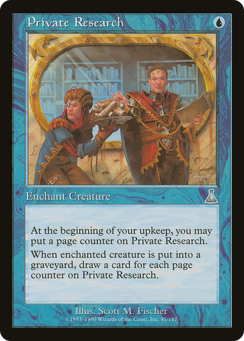 Private Research (UDS-041)  Foil - Urza's Destiny