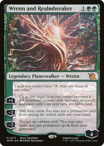 Wrenn and Realmbreaker (MOM-217)  Foil - March of the Machine
