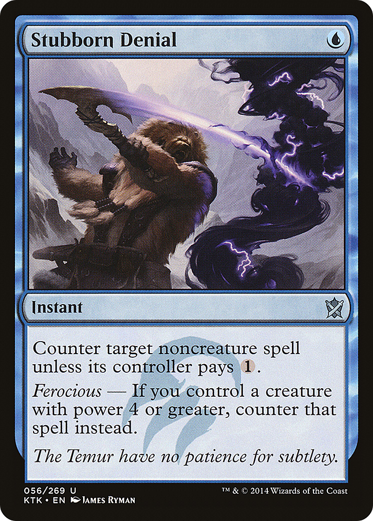 Stubborn Denial (KTK-056)  Foil - Khans of Tarkir