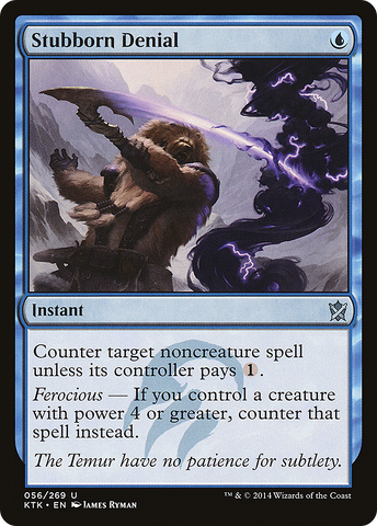 Stubborn Denial (KTK-056)  Foil - Khans of Tarkir