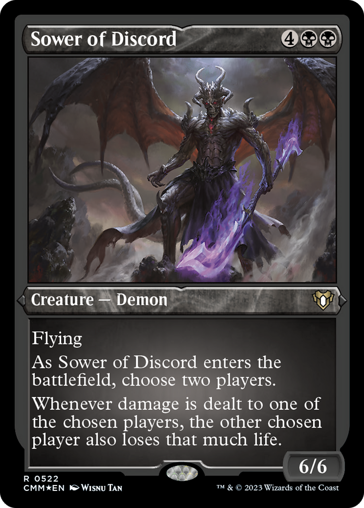 Sower of Discord (CMM-522)  Etched Foil - Commander Masters