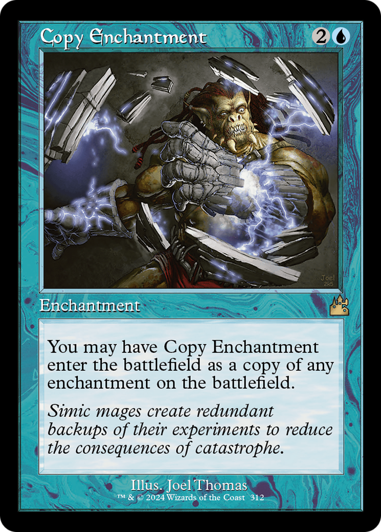 Copy Enchantment (Retro Frame) (RVR-312)  Foil - Ravnica Remastered