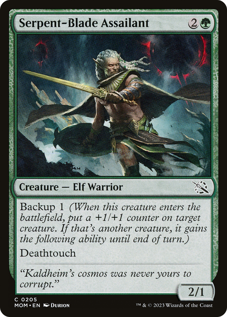 Serpent-Blade Assailant (MOM-205)  Foil - March of the Machine