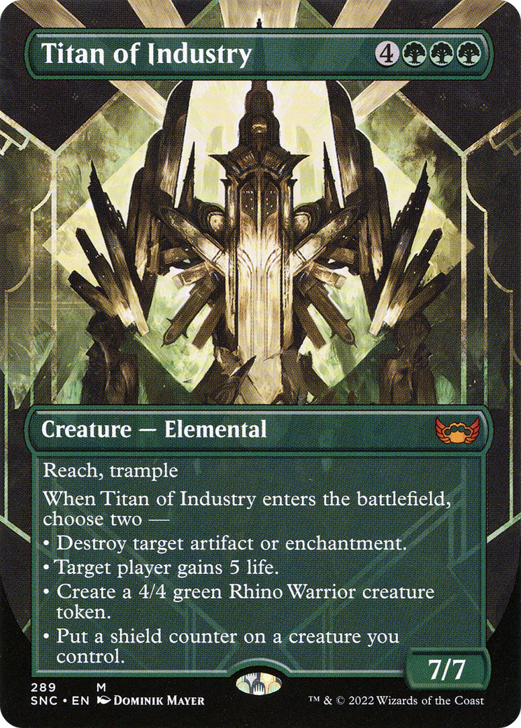 Titan of Industry (Borderless) (SNC-289)  Foil - Streets of New Capenna