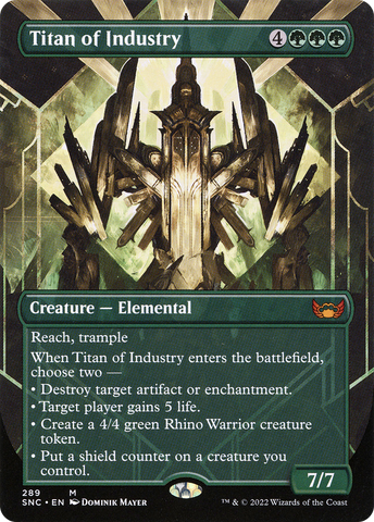 Titan of Industry (Borderless) (SNC-289)  Foil - Streets of New Capenna