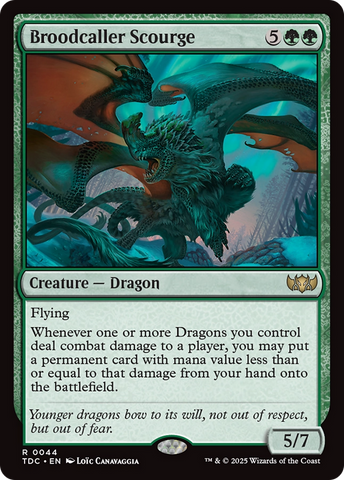 Broodcaller Scourge (TDC-044) - Commander: Tarkir: Dragonstorm