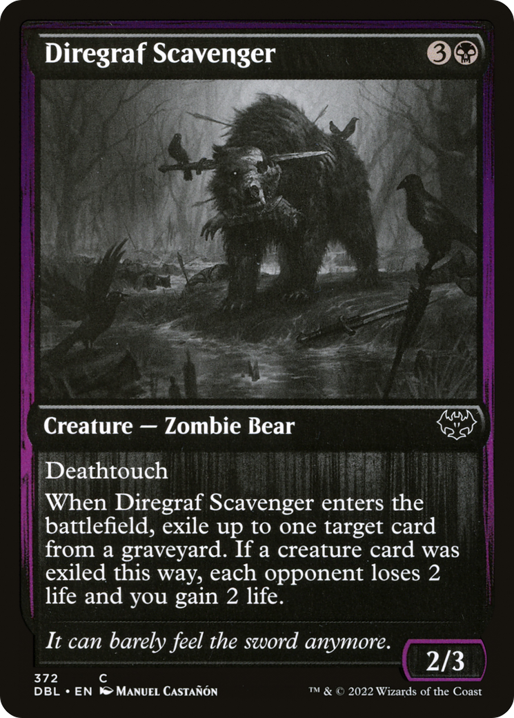 Diregraf Scavenger (DBL-372)  Foil - Innistrad: Double Feature