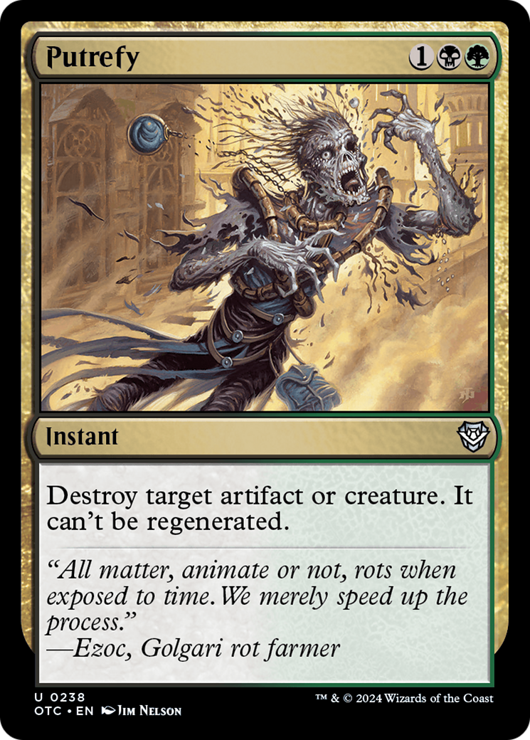 Putrefy (OTC-238)  - Outlaws of Thunder Junction Commander
