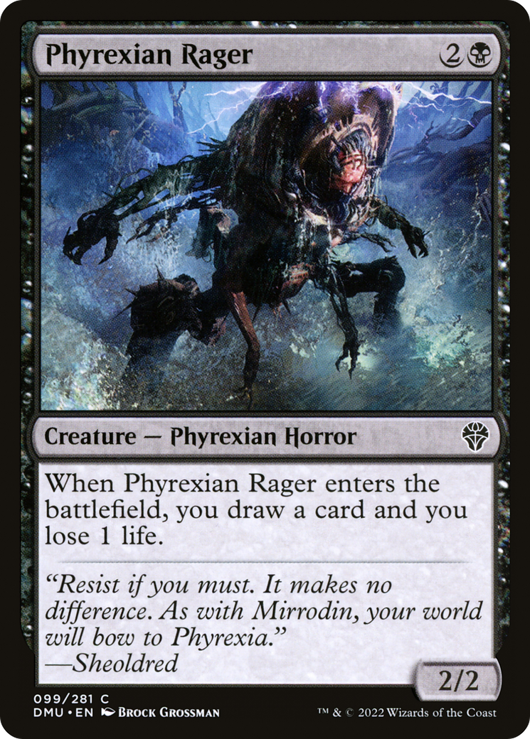 Phyrexian Rager (DMU-099)  Foil - Dominaria United