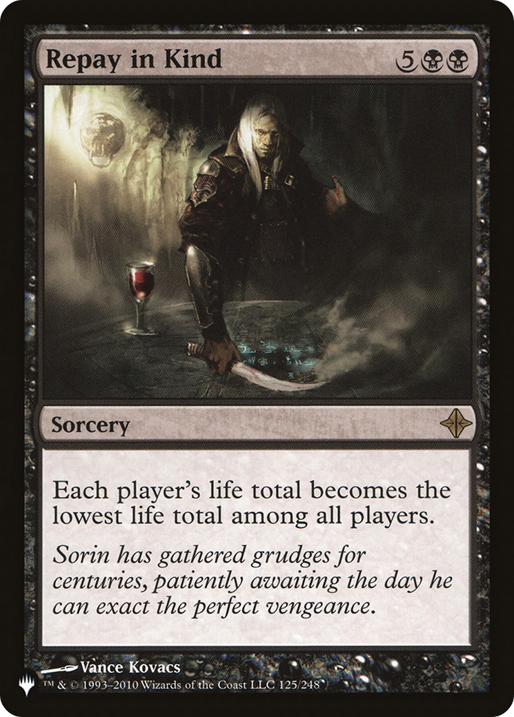 Repay in Kind (LIST-ROE-125) - The List