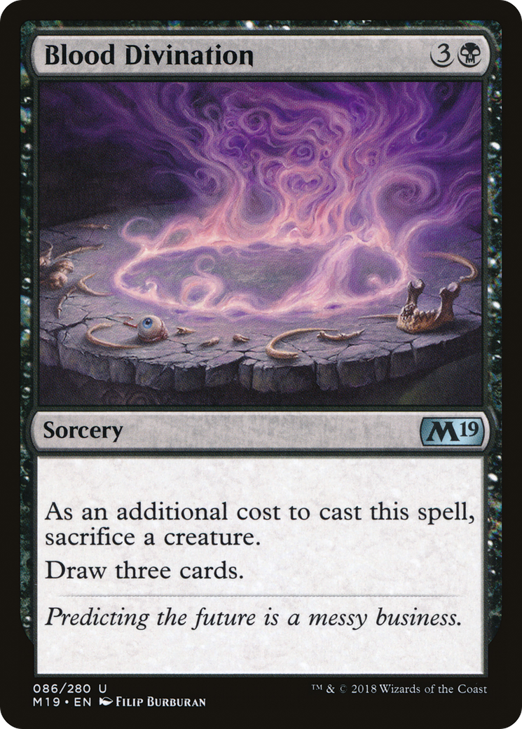 Blood Divination (M19-086)  Foil - Core Set 2019