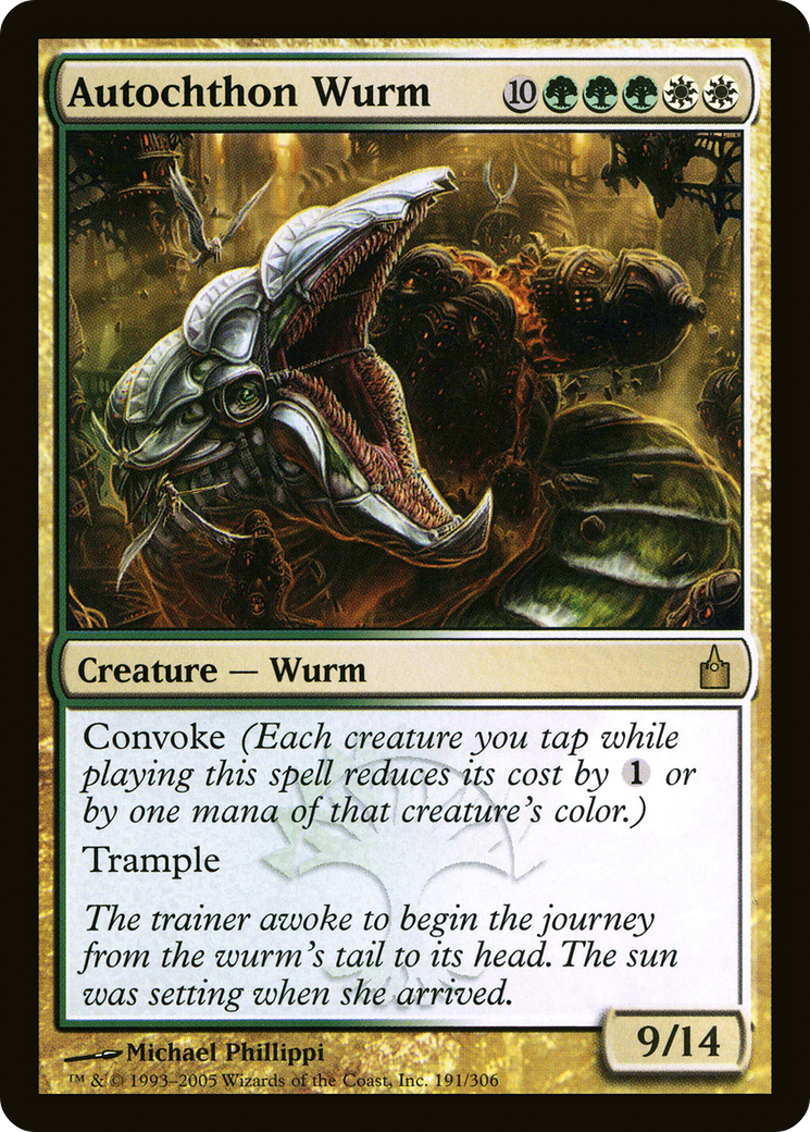 Autochthon Wurm (RAV-191)  - Ravnica: City of Guilds