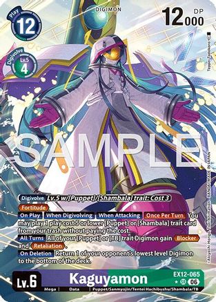 Kaguyamon (Alternate Art) (EX12-065) - Digital World Shambala Foil