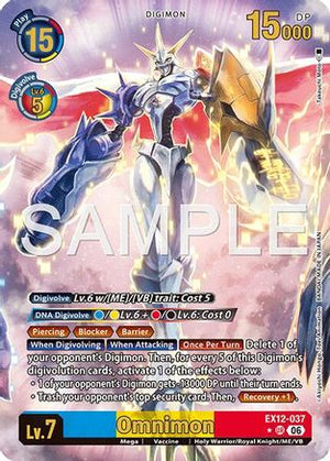 Omnimon (Alternate Art) (EX12-037) - Digital World Shambala Foil