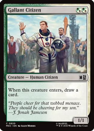 Gallant Citizen (MSC-820)  - Commander: Marvel Super Heroes