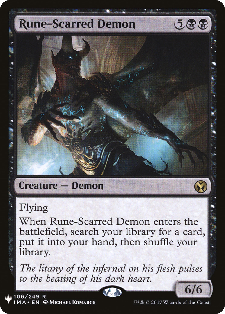 Rune-Scarred Demon (LIST-106)  - The List