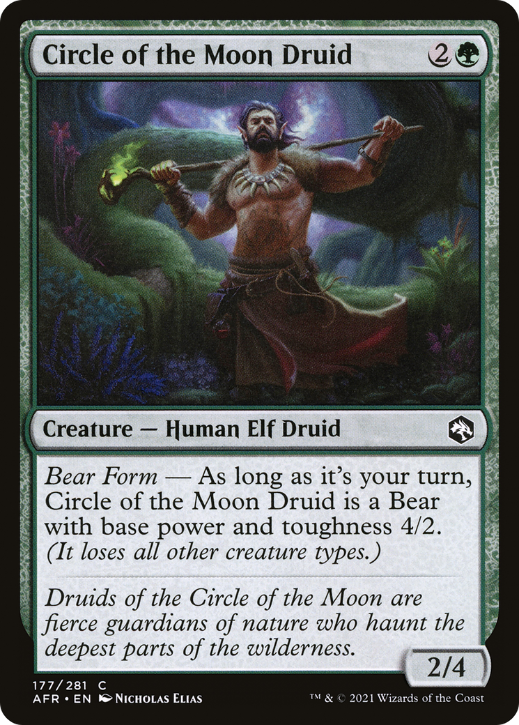 Circle of the Moon Druid (AFR-177)  Foil - Adventures in the Forgotten Realms