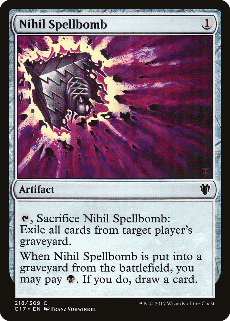 Nihil Spellbomb (C17-218)  - Commander 2017