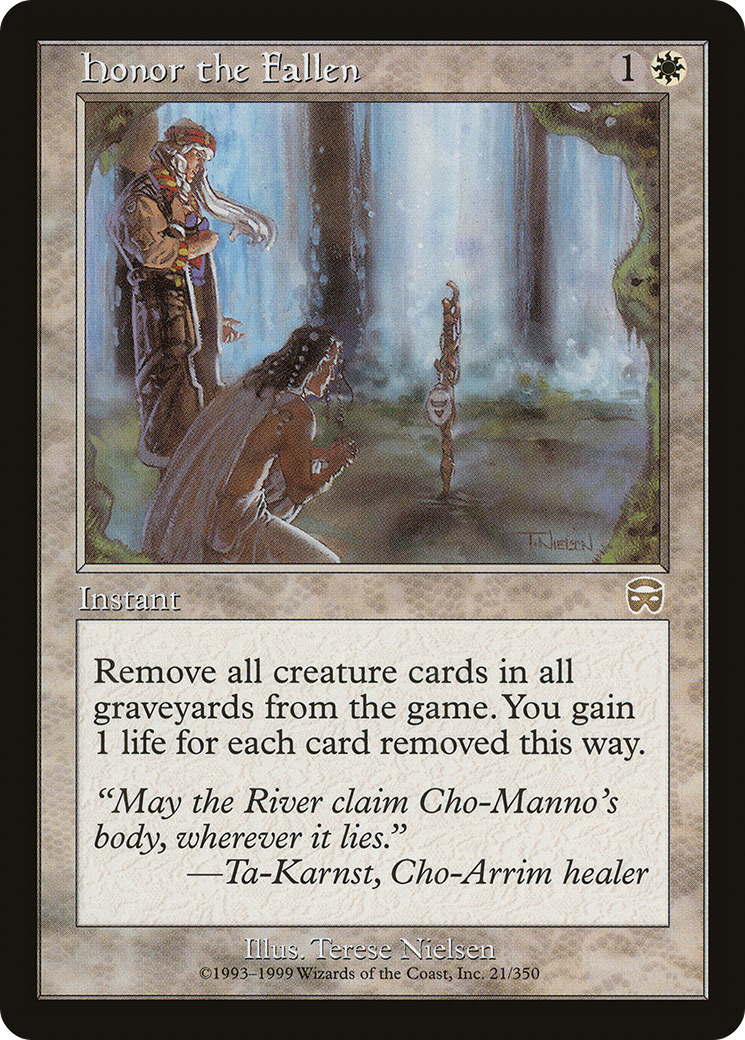Honor the Fallen (MMQ-021)  Foil - Mercadian Masques