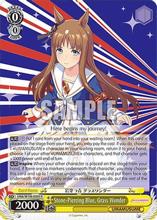 Stone-Piercing Blue, Grass Wonder (UMA/W106-E005) - Umamusume: Pretty Derby