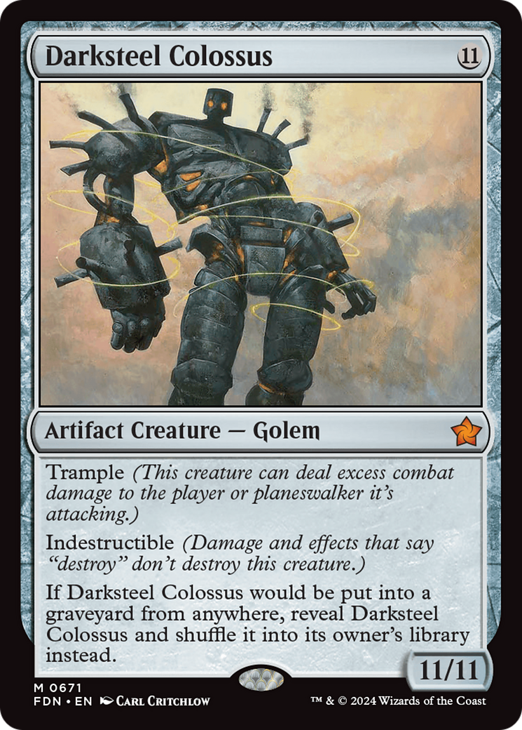 Darksteel Colossus (FDN-671)  - Foundations