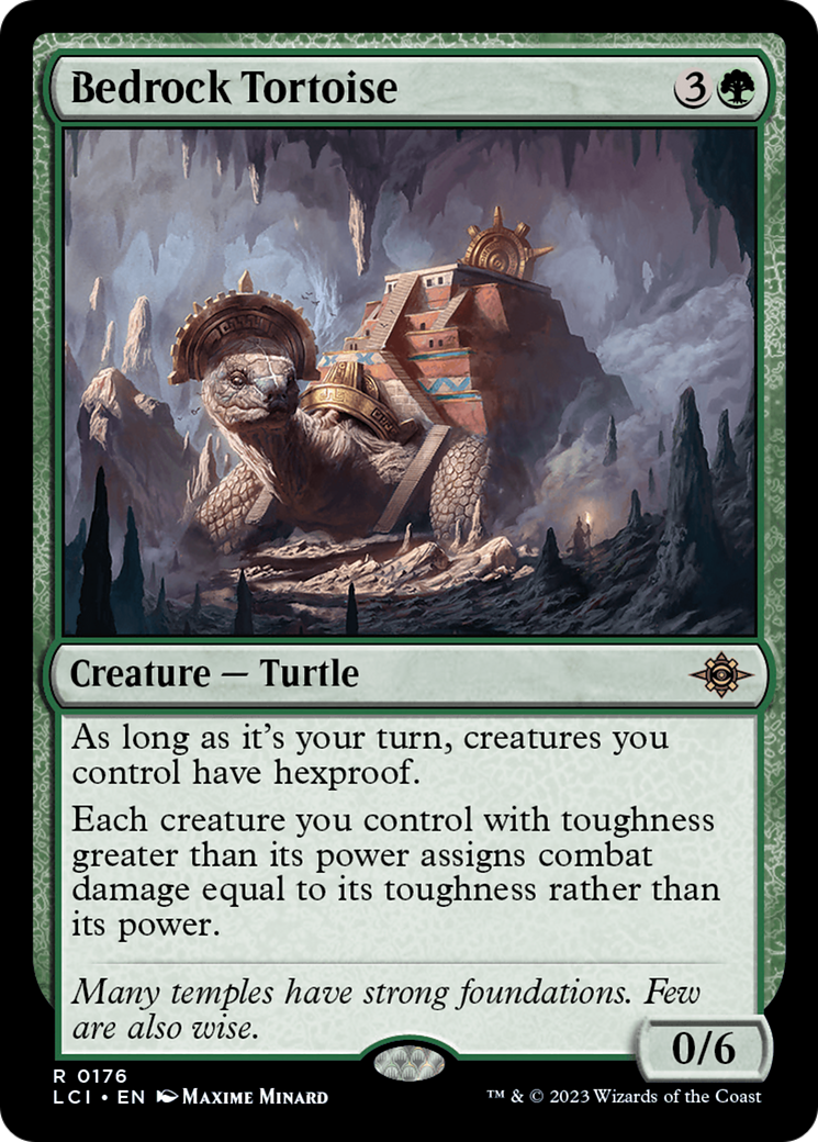 Bedrock Tortoise (LCI-176)  Foil - The Lost Caverns of Ixalan