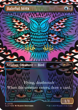 Baleful Strix (2070) (Rainbow Foil) (SLD-2070)  Foil - Secret Lair Drop Series