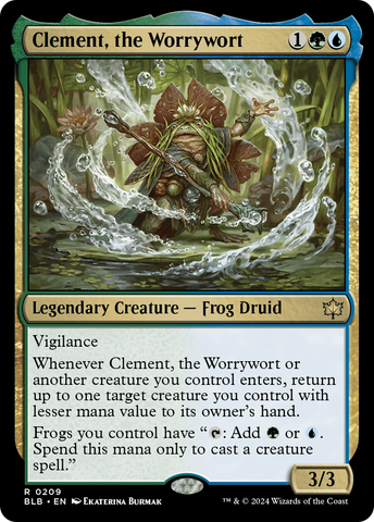 Clement, the Worrywort (BLB-209) - Bloomburrow Foil