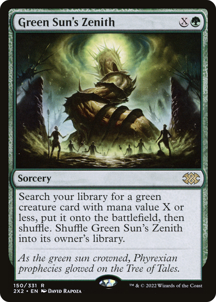 Green Sun's Zenith (2X2-150)  Foil - Double Masters 2022