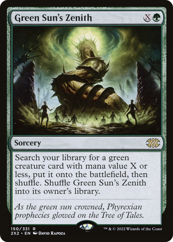 Green Sun's Zenith (2X2-150)  Foil - Double Masters 2022