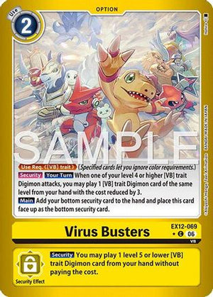 Virus Busters (Limited Foil) (EX12-069) - Digital World Shambala Foil