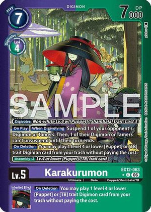 Karakurumon (Limited Foil) (EX12-063) - Digital World Shambala Foil