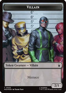 Villain // Robot Villain Double-Sided Token (025//026) (Surge Foil) (MSH-025/026)  Foil - Marvel Super Heroes