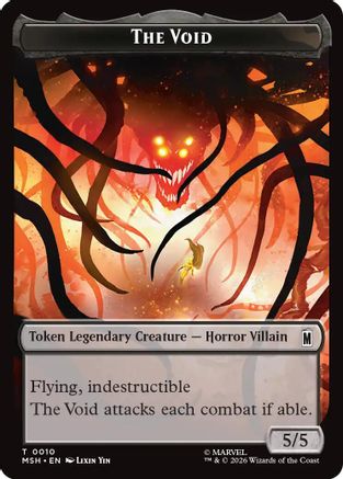 The Void // Squirrel Double-Sided Token (MSH-010/014)  Foil - Marvel Super Heroes