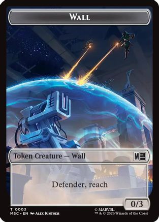 Wall // Council of Reeds Double-Sided Token (MSC-3 // 8)  Foil - Commander: Marvel Super Heroes