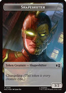 Shapeshifter (018) // Villain (025) Double-Sided Token (Surge Foil) (MSC-18 // 25)  Foil - Commander: Marvel Super Heroes