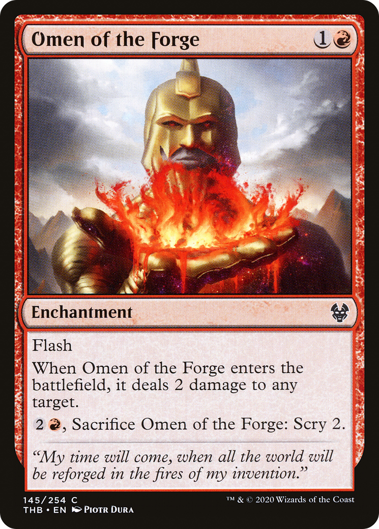 Omen of the Forge (THB-145)  - Theros Beyond Death