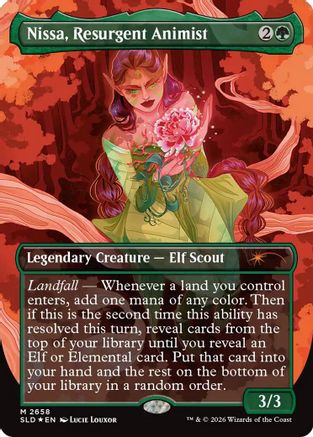 Nissa, Resurgent Animist (SLD-2658)  Foil - Secret Lair Drop Series