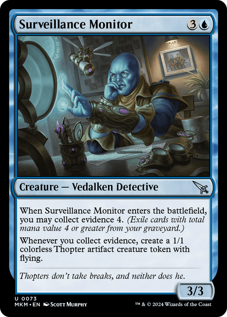 Surveillance Monitor (a) (MKM-073) - Murders at Karlov Manor Foil