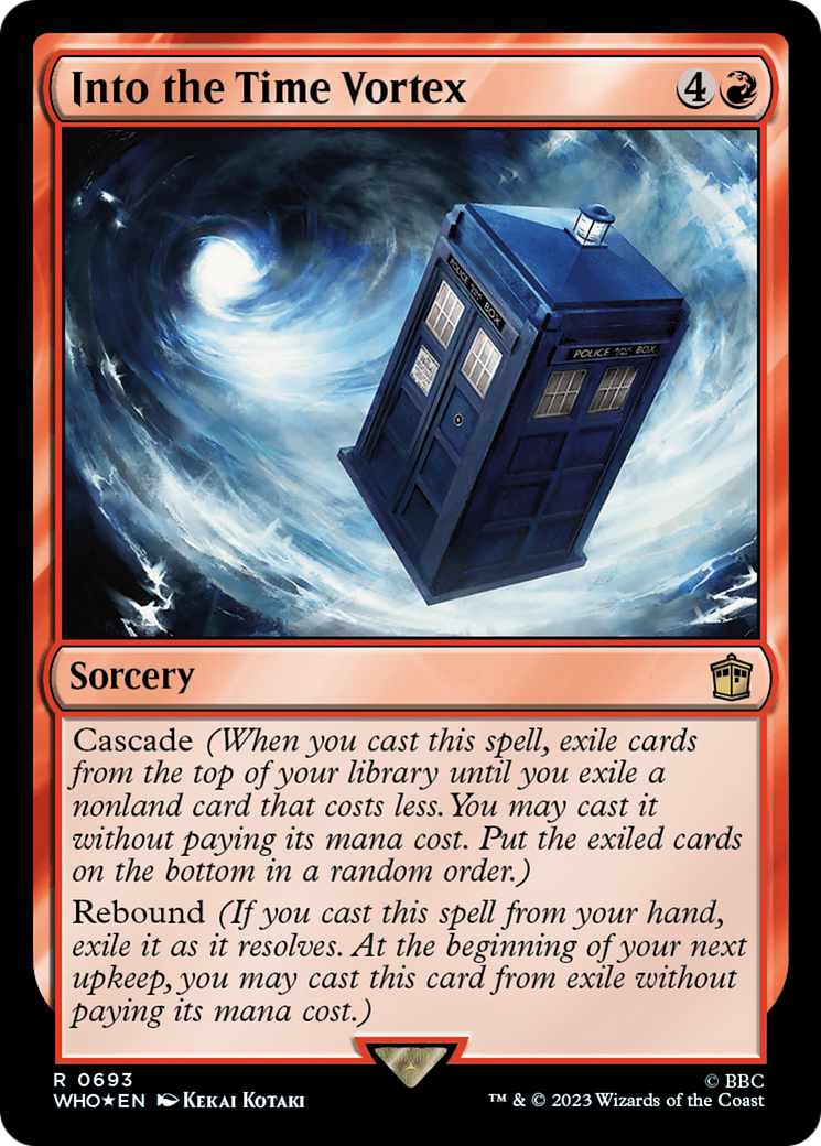 Into the Time Vortex (Surge Foil) (WHO-693)  Foil - Doctor Who