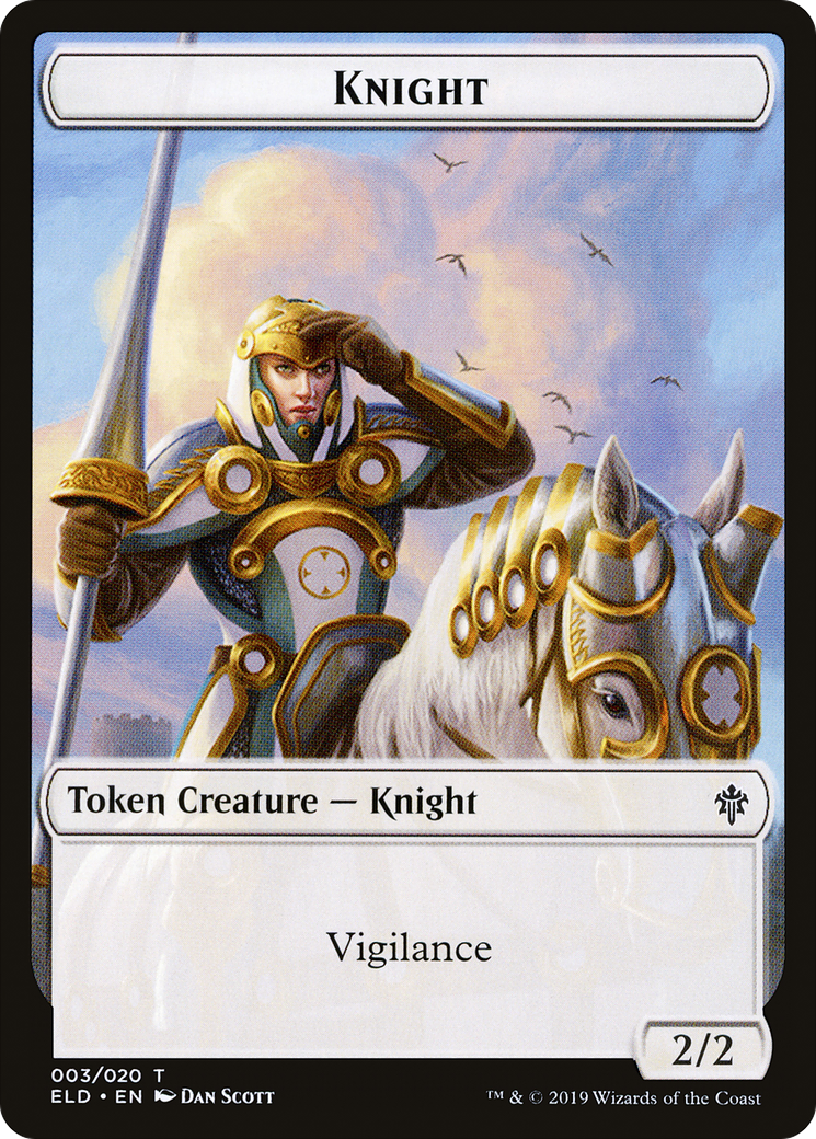 Knight Token (ELD-003)  - Throne of Eldraine Tokens