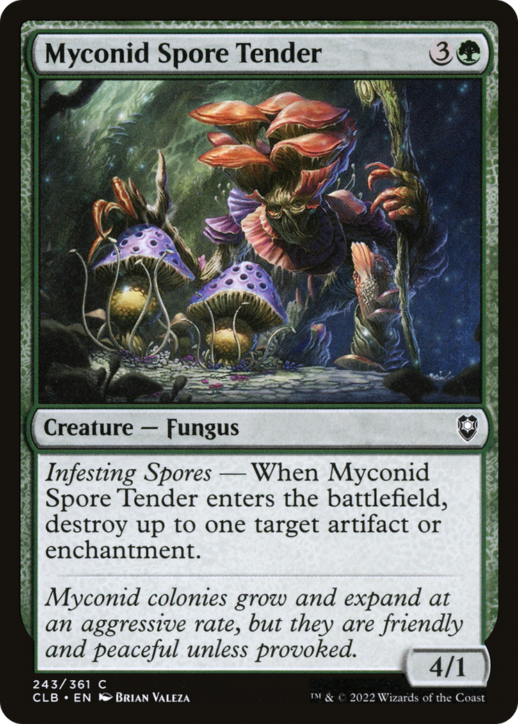 Myconid Spore Tender (CLB-243)  Foil - Commander Legends: Battle for Baldur's Gate