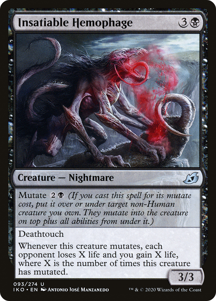 Insatiable Hemophage (IKO-093)  - Ikoria: Lair of Behemoths