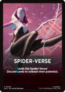 Spider-Verse Theme Card (MSC-046)  - Commander: Marvel Super Heroes