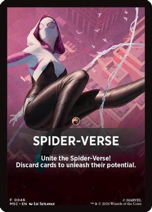 Spider-Verse Theme Card (MSC-046)  - Commander: Marvel Super Heroes