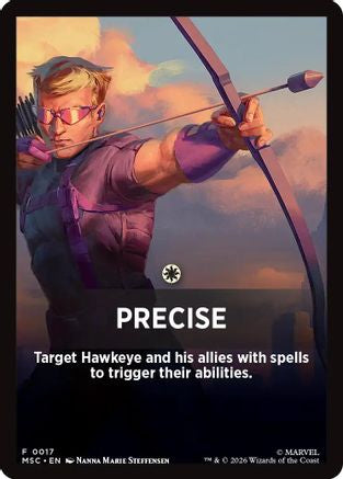 Precise Theme Card (MSC-017)  - Commander: Marvel Super Heroes
