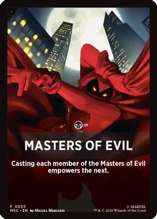 Masters of Evil Theme Card (MSC-035)  - Commander: Marvel Super Heroes